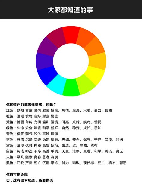 颜色代表的心情|色彩心理学：色彩关联与意义（颜色情绪与性格）